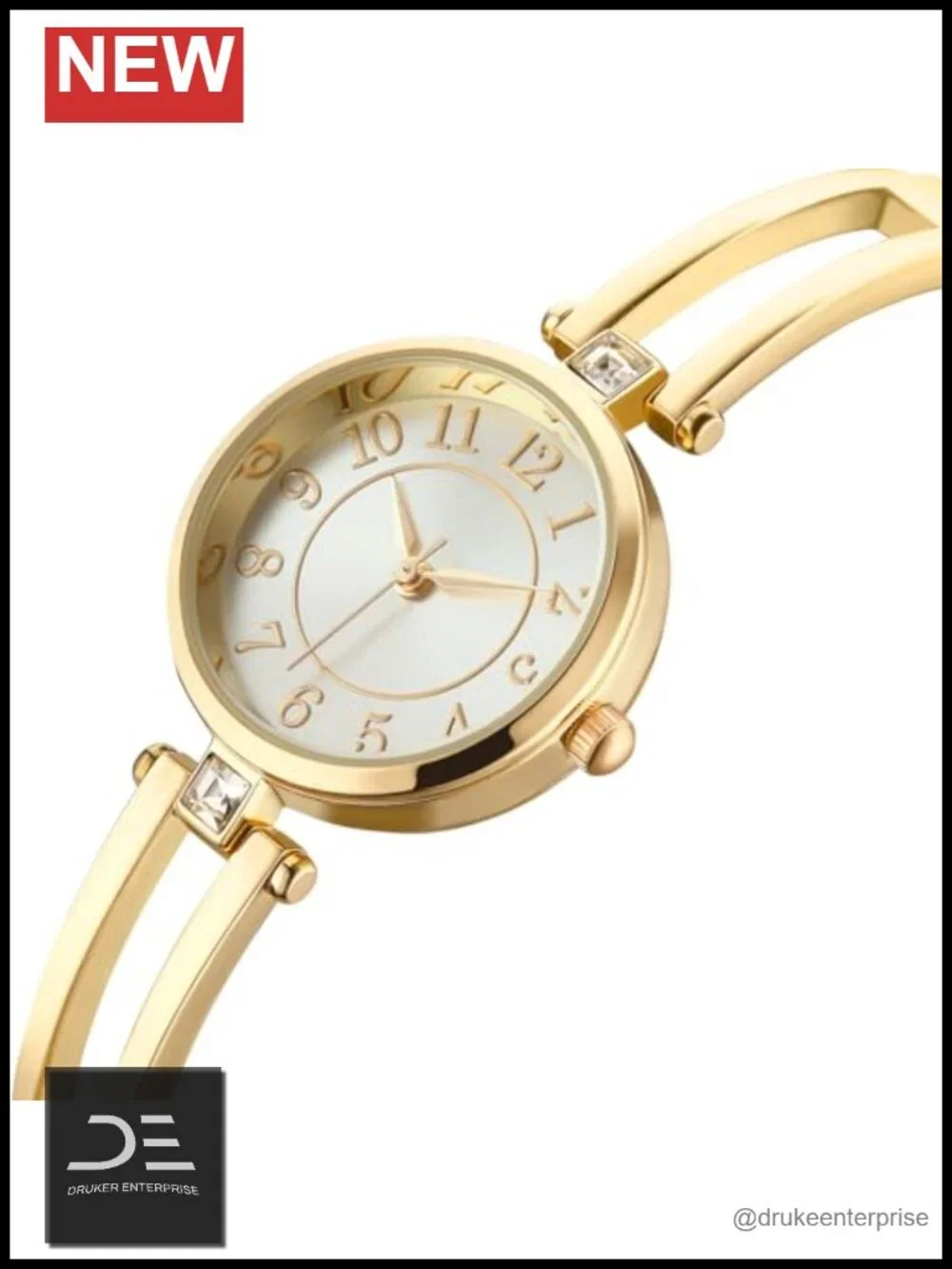 Women's Quartz Wristwatch Waterproof Bracelet Watch Analog Display Classic